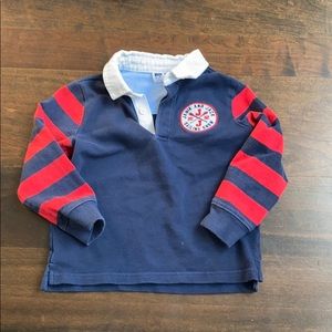 Janie and jack rugby shirt, size 3